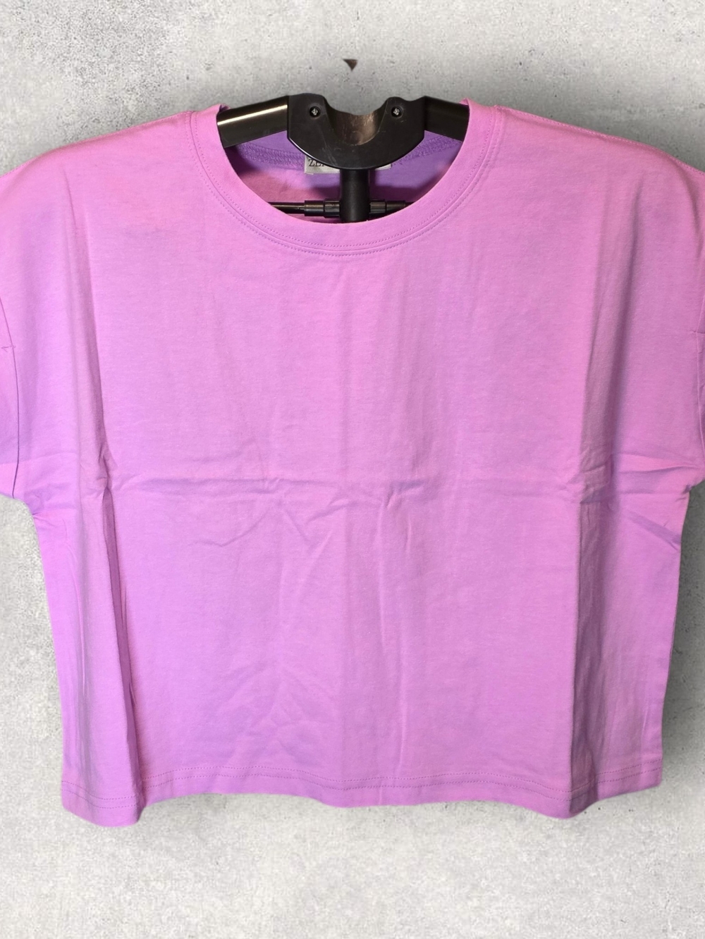 Zenana Outfitters Lavender Pink Boxy Crewneck Tee